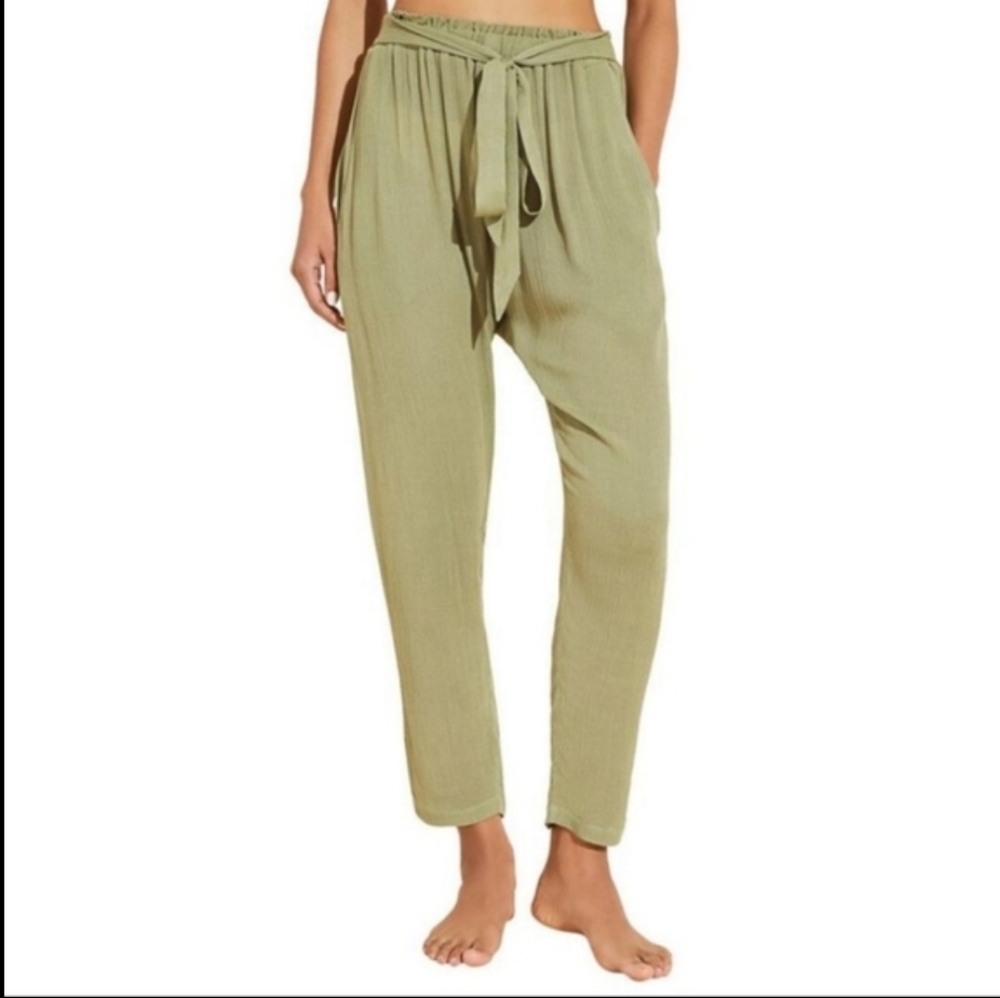 Eberjey Summer of Love Hudson Beach Pant Green Pockets Large
